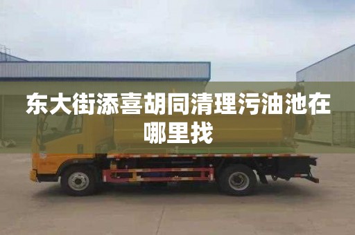 东大街添喜胡同清理污油池在哪里找