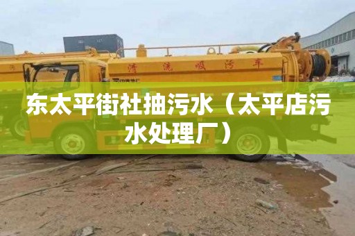 东太平街社抽污水（太平店污水处理厂）