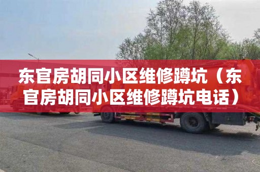 东官房胡同小区维修蹲坑（东官房胡同小区维修蹲坑电话）