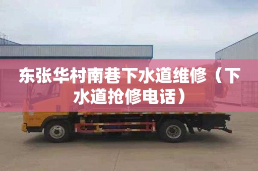 东张华村南巷下水道维修（下水道抢修电话）