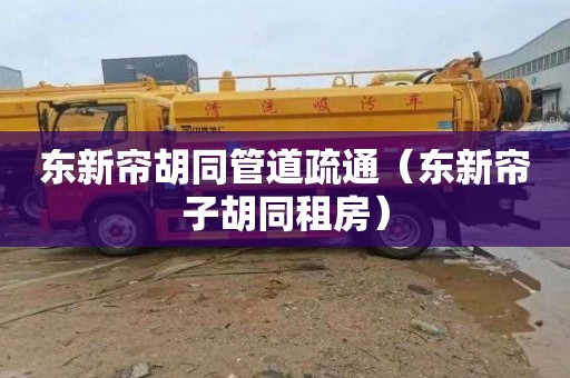 东新帘胡同管道疏通（东新帘子胡同租房）