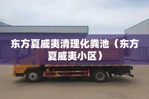 东方夏威夷清理化粪池（东方夏威夷小区）
