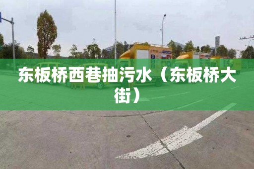 东板桥西巷抽污水（东板桥大街）