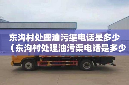 东沟村处理油污渠电话是多少（东沟村处理油污渠电话是多少号）