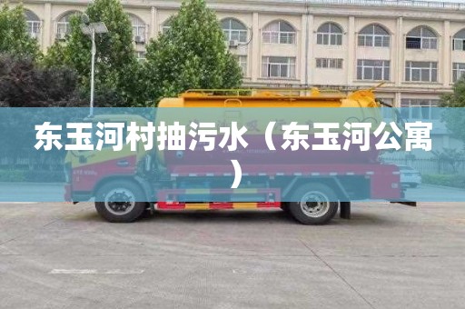 东玉河村抽污水（东玉河公寓）