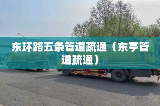 东环路五条管道疏通（东亭管道疏通）