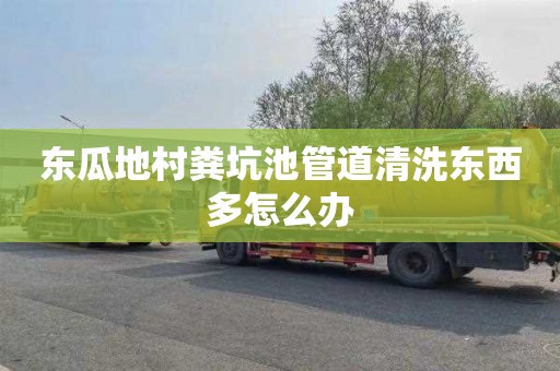 东瓜地村粪坑池管道清洗东西多怎么办