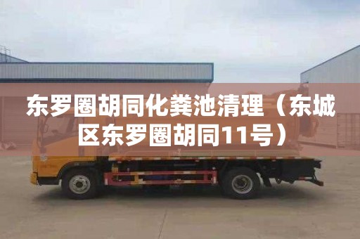 东罗圈胡同化粪池清理（东城区东罗圈胡同11号）