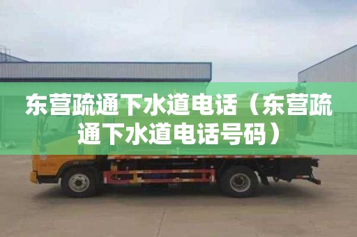 东营疏通下水道电话（东营疏通下水道电话号码）