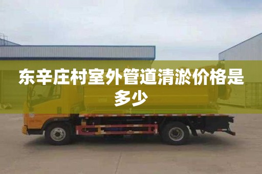 东辛庄村室外管道清淤价格是多少