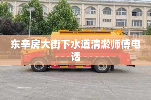 东辛房大街下水道清淤师傅电话