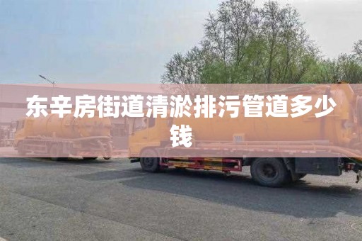 东辛房街道清淤排污管道多少钱