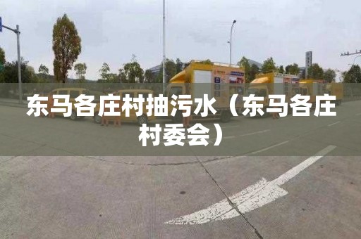 东马各庄村抽污水（东马各庄村委会）