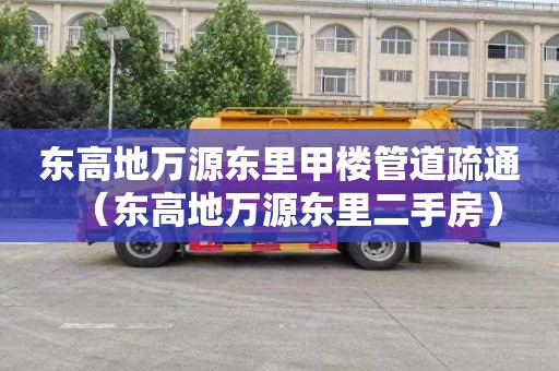 东高地万源东里甲楼管道疏通（东高地万源东里二手房）