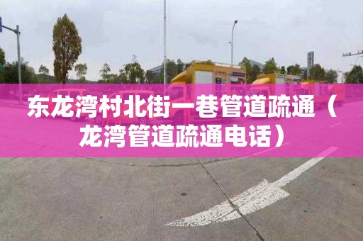 东龙湾村北街一巷管道疏通（龙湾管道疏通电话）