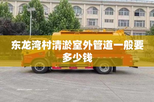 东龙湾村清淤室外管道一般要多少钱