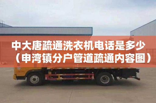 中大唐疏通洗衣机电话是多少（申湾镇分户管道疏通内容图）