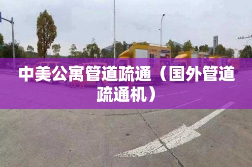 中美公寓管道疏通（国外管道疏通机）