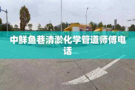 中鲜鱼巷清淤化学管道师傅电话
