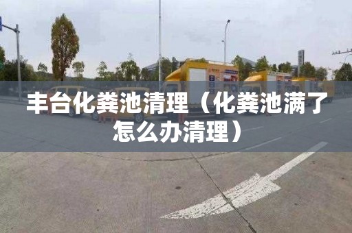 丰台化粪池清理（化粪池满了怎么办清理）