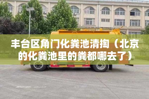 丰台区角门化粪池清掏（北京的化粪池里的粪都哪去了）