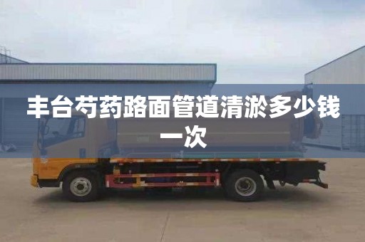 丰台芍药路面管道清淤多少钱一次