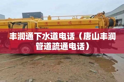 丰润通下水道电话（唐山丰润管道疏通电话）