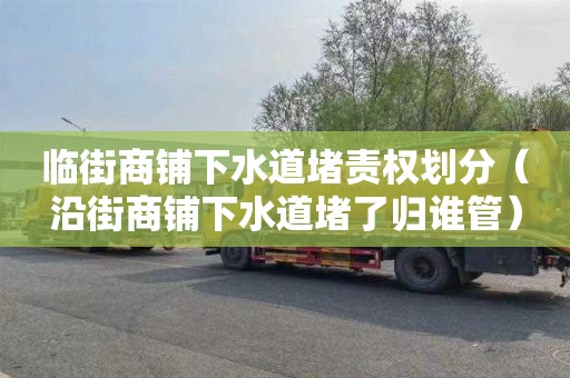 临街商铺下水道堵责权划分（沿街商铺下水道堵了归谁管）