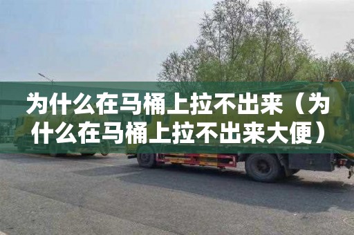 为什么在马桶上拉不出来（为什么在马桶上拉不出来大便）