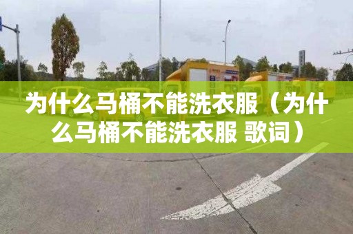为什么马桶不能洗衣服（为什么马桶不能洗衣服 歌词）
