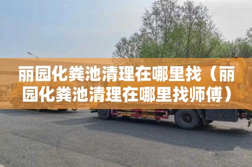 丽园化粪池清理在哪里找（丽园化粪池清理在哪里找师傅）