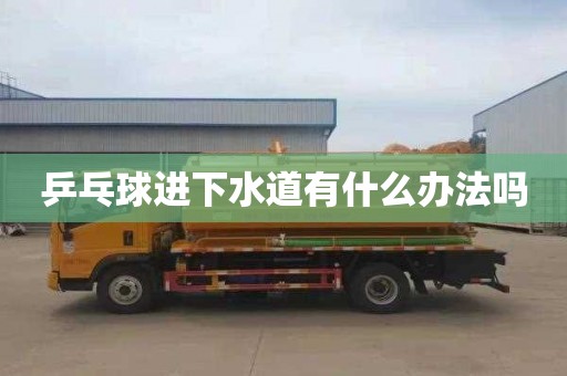 乒乓球进下水道有什么办法吗