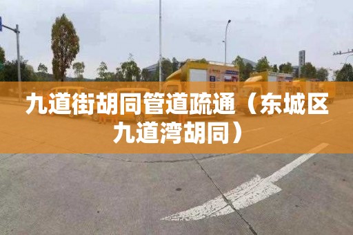 九道街胡同管道疏通（东城区九道湾胡同）