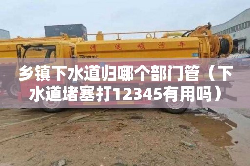 乡镇下水道归哪个部门管（下水道堵塞打12345有用吗）