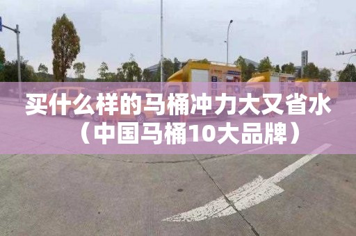 买什么样的马桶冲力大又省水（中国马桶10大品牌）