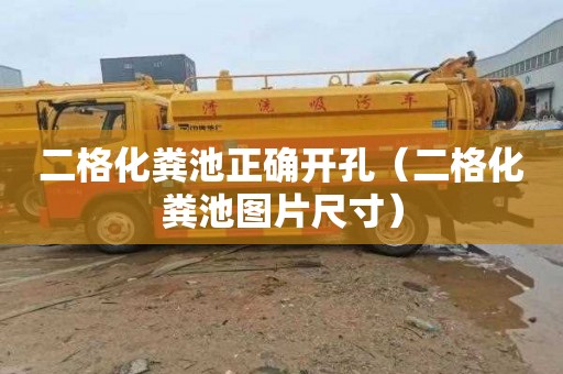 二格化粪池正确开孔（二格化粪池图片尺寸）