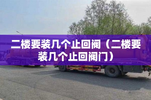 二楼要装几个止回阀（二楼要装几个止回阀门）