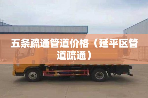 五条疏通管道价格（延平区管道疏通）