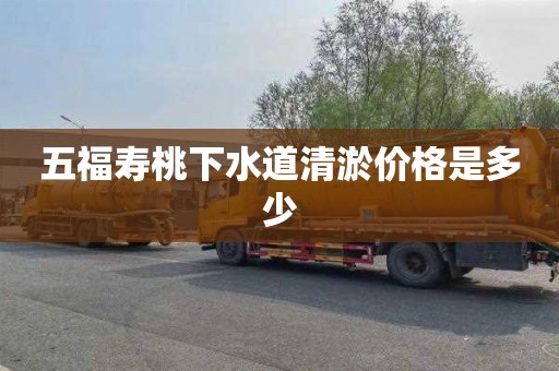 五福寿桃下水道清淤价格是多少