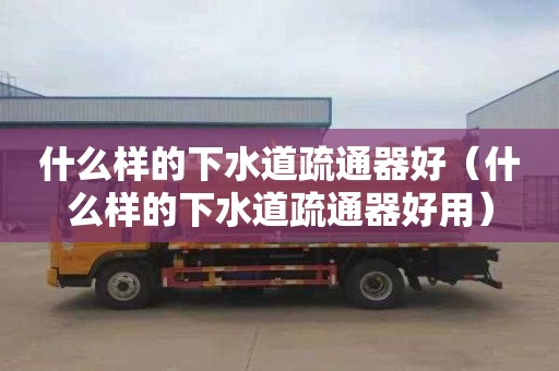 什么样的下水道疏通器好（什么样的下水道疏通器好用）