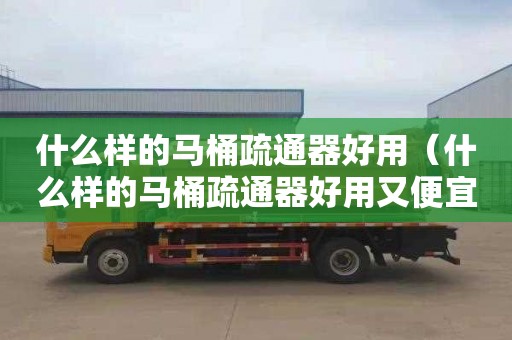 什么样的马桶疏通器好用（什么样的马桶疏通器好用又便宜）