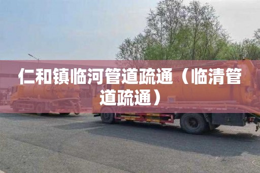 仁和镇临河管道疏通（临清管道疏通）