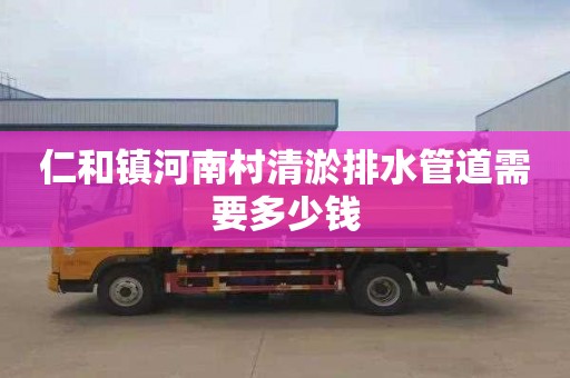 仁和镇河南村清淤排水管道需要多少钱