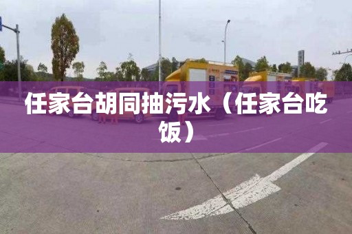 任家台胡同抽污水（任家台吃饭）