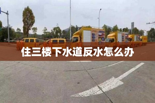 住三楼下水道反水怎么办