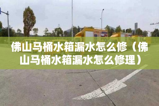 佛山马桶水箱漏水怎么修（佛山马桶水箱漏水怎么修理）