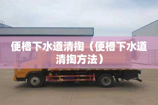 便槽下水道清掏（便槽下水道清掏方法）
