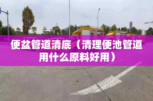 便盆管道清底（清理便池管道用什么原料好用）
