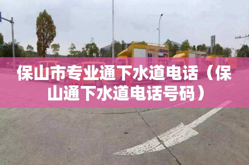 保山市专业通下水道电话（保山通下水道电话号码）