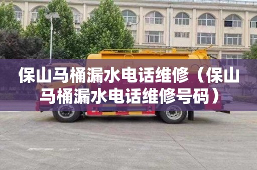 保山马桶漏水电话维修（保山马桶漏水电话维修号码）